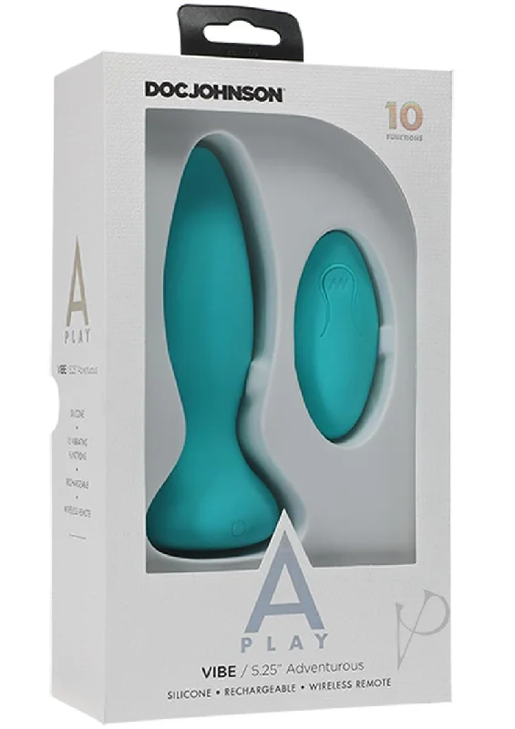 anal toys for intimate playtime-A-play Vibe Advent Plug W/remote Teal