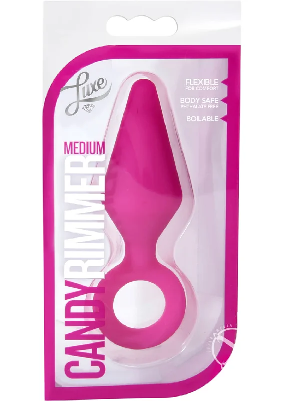 anal toys with realistic feel-Luxe Candy Rimmer Fuchsia