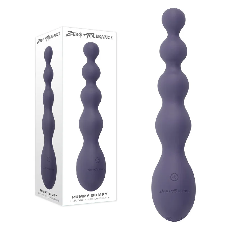 anal toys for anal stretching-Zero Tolerance RUMPY BUMPY -  17.5 cm USB Rechargeable Vibrating Anal Beads