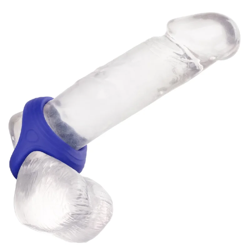 cock ring beginner tips reviews-Admiral Blue Stretchy Blue Silicone Cock and Ball Ring