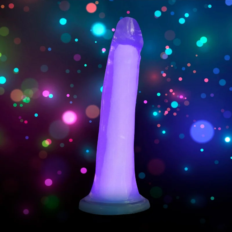 dildo sales testimonials-7 Inch Glow-in-the-Dark Silicone Dildo -