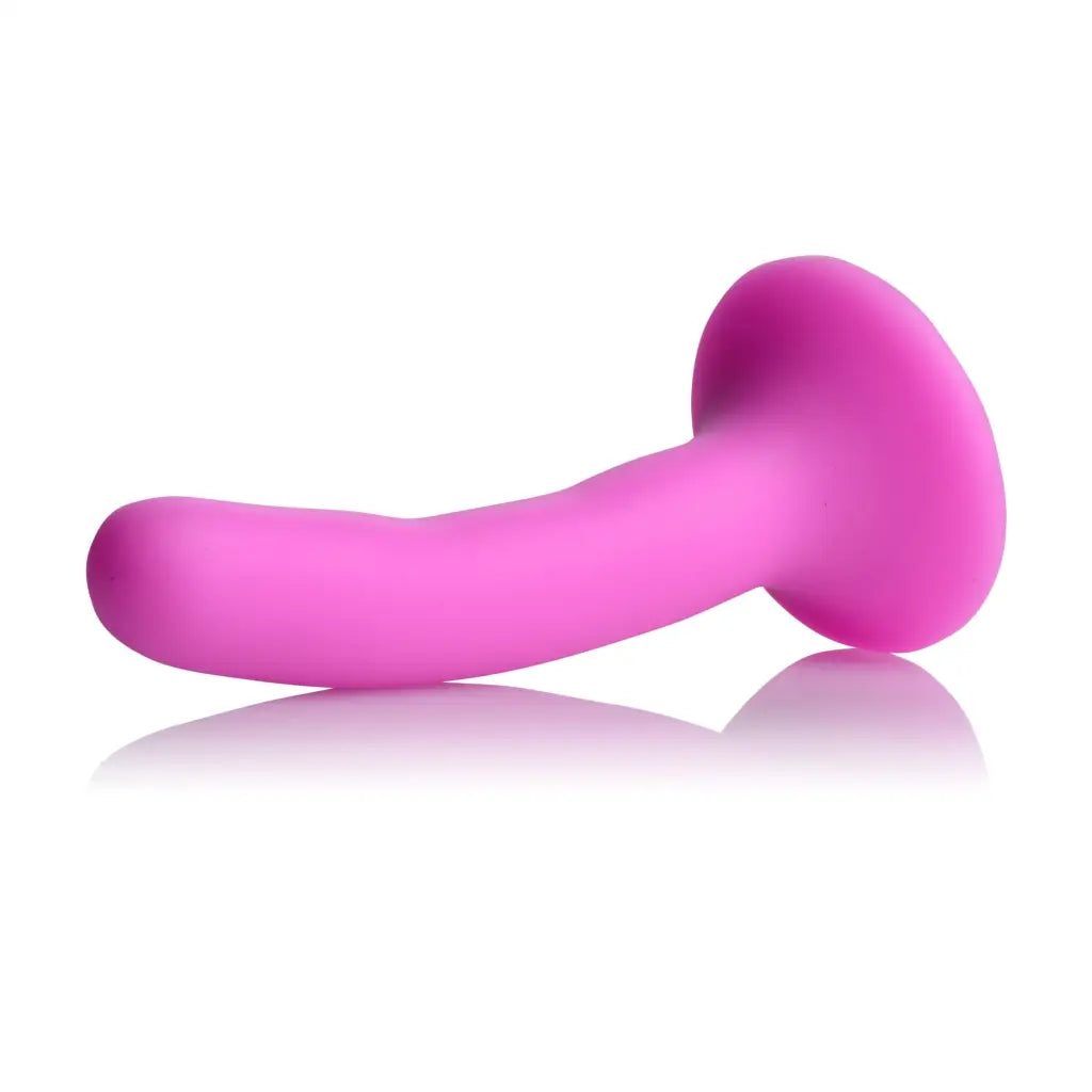 dildo comfort enhancements-Pink Silicone Strap-on Dildo