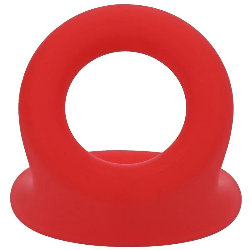 cock ring long session tips-Uplift Silicone Cock Ring Crimson