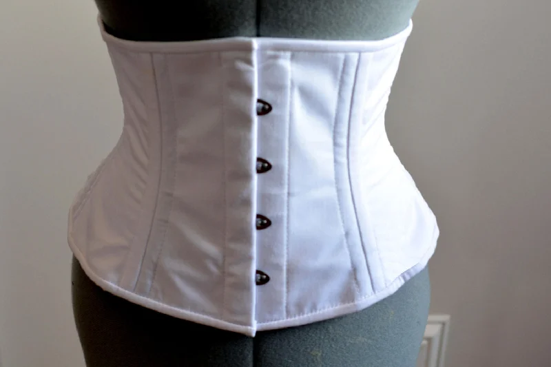 Corset for belly fat-Real double row steel boned waist corset from cotton. Waist training fitness edition, vintage, everyday, tight lacing, steampunk, bespoke