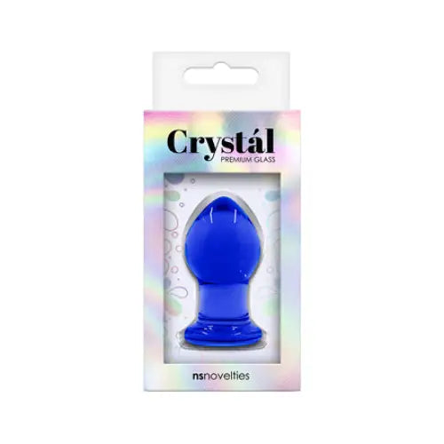 anal toys with smooth edges-Crystal Glass Anal Plug Small