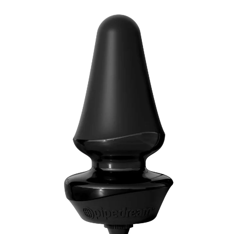 anal toys for intense massage-Pipedream Anal Fantasy Elite Inflatable Silicone Butt Plug Black