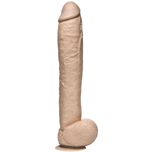 dildo length manuals-12 Inch Natural Dong with Balls