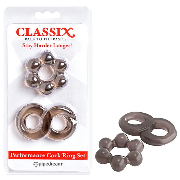 cock ring luxury reviews guide-Classix Performance Smoke Cock Ring Set