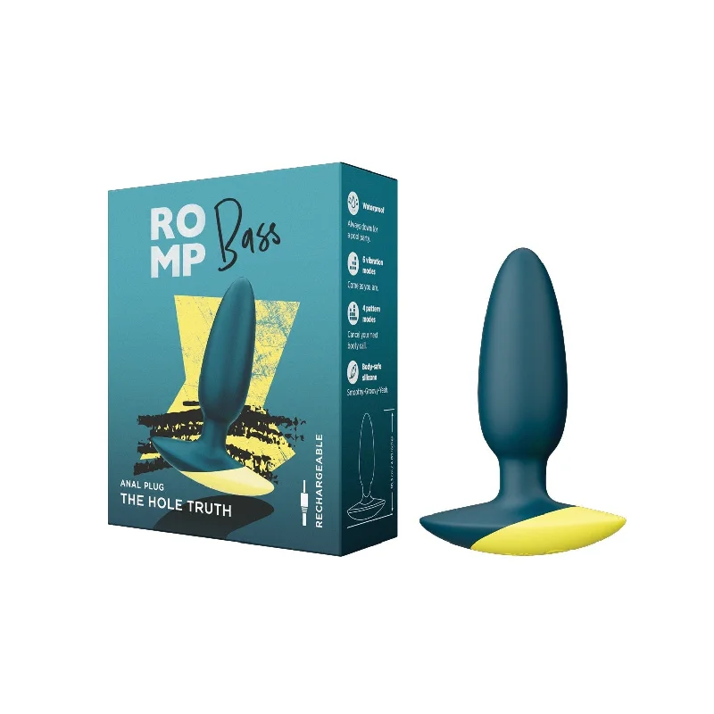 anal toys with smooth grip-ROMP Bass Vibrating Anal Plug