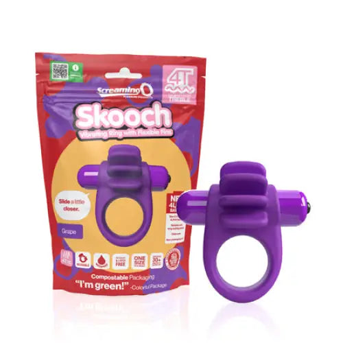 cock ring beginner guide solutions-Screaming O 4T Skooch Grape