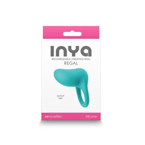 cock ring comfort tips reviews-INYA Regal Rechargeable Vibrating Ring Teal