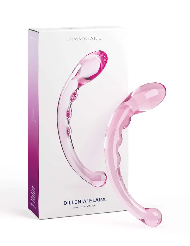 dildo size tools-Indulge in Sensual Delight with Jimmyjane Dillena Elara Glass Dildo