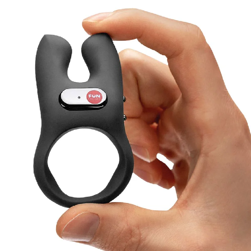 cock ring care tips reviews-Fun Factory NŌS Vibrating Couples Penis Ring - Black