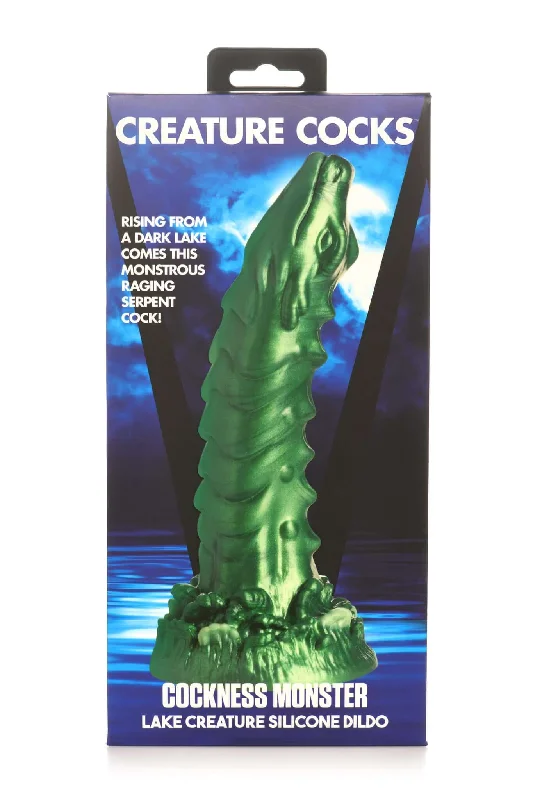 dildo texture patterns-Creature Cocks: Mystical Lake Monster Silicone Dildo by XR Brands