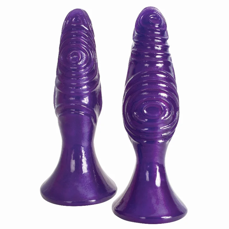 anal toys with powerful motor-The Pawns Anal Plug Set -Purple