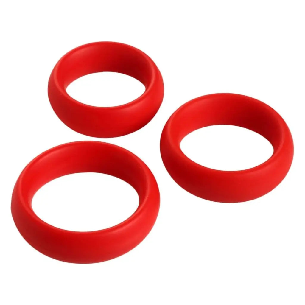 cock ring power guide reviews-3 Piece Silicone Cock Ring Set