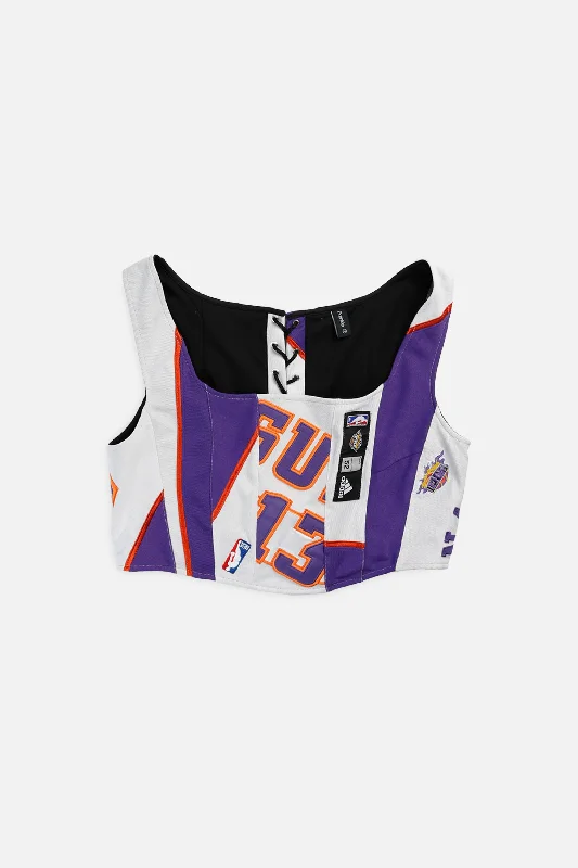 Corset for gothic wedding-Rework Phoenix Suns NBA Corset - XXL