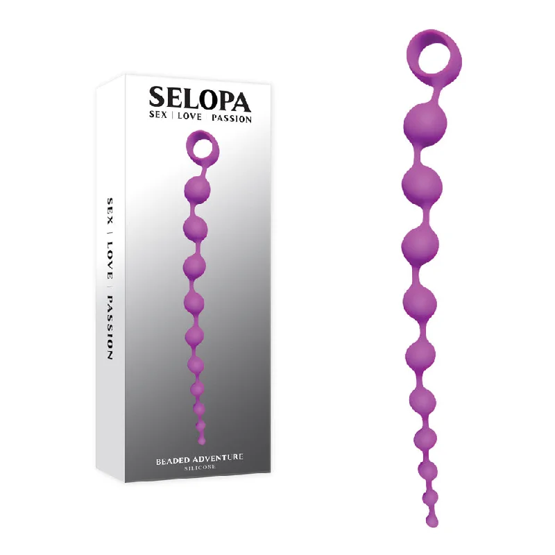 anal toys for safe insertion-Selopa BEADED ADVENTURE -  35.5 cm Anal Beads