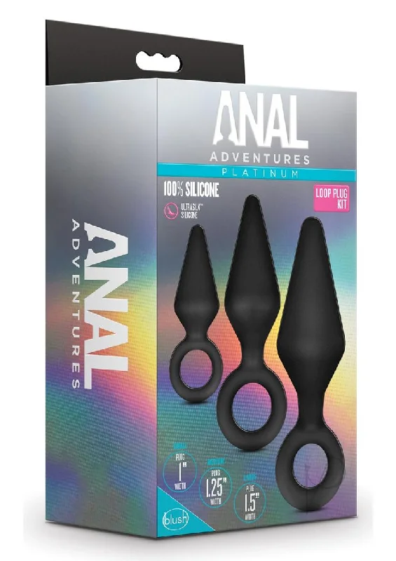 durable anal toys for long-term use-Anal Adventure Platinum Loop Plug Kit