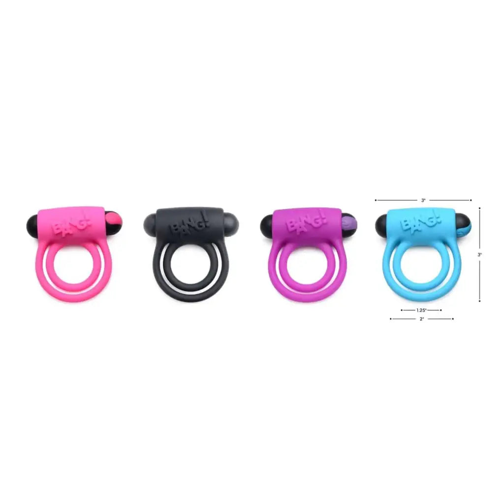 cock ring size solutions reviews-BANG! Vibrating Cock Ring and Bullet with Remote Control