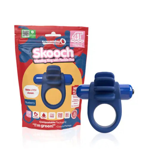 cock ring couple guide solutions-Screaming O 4T Skooch Blueberry