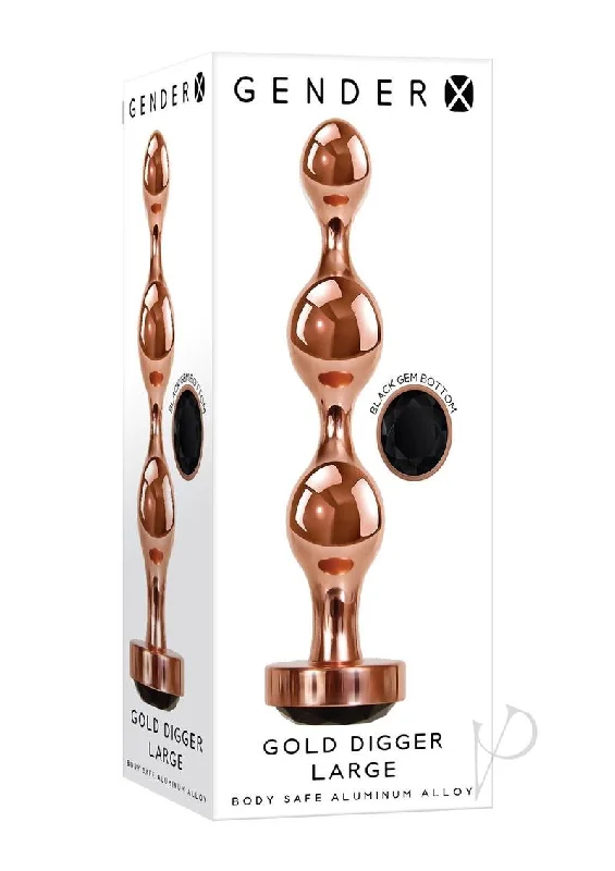 anal toys with strong vibes-Gx Gold Digger Lg Rose Gold/black