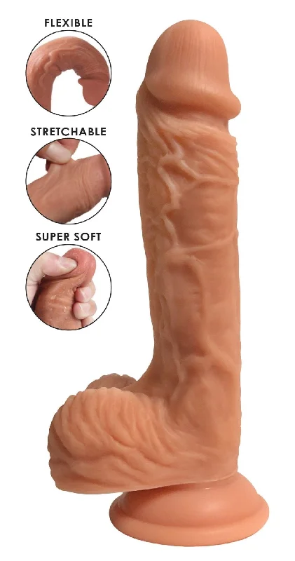 dildo durability reviews-Easy Riders Dual Density Silicone Dildo - 8 Inch