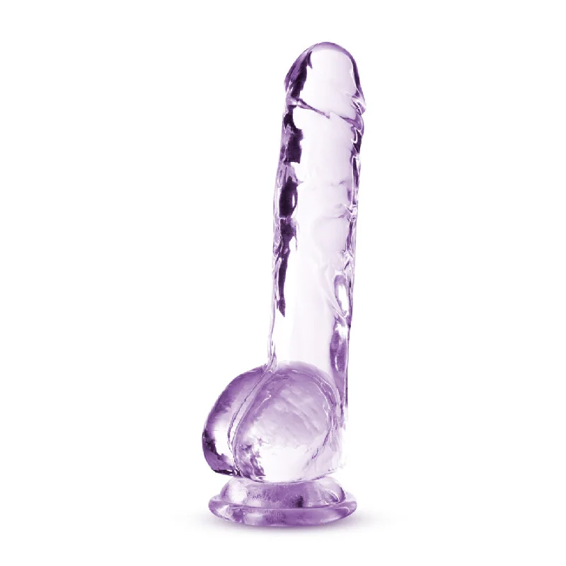 dildo aesthetic innovations-Naturally Yours 8" Crystalline Dildo - Amethyst