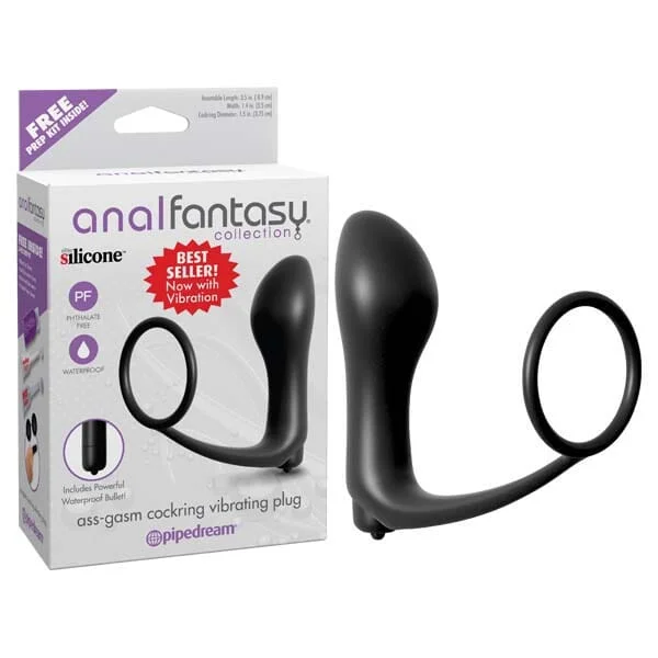 anal toys with easy grip-Anal Fantasy Collection Ass-gasm Cockring Plug