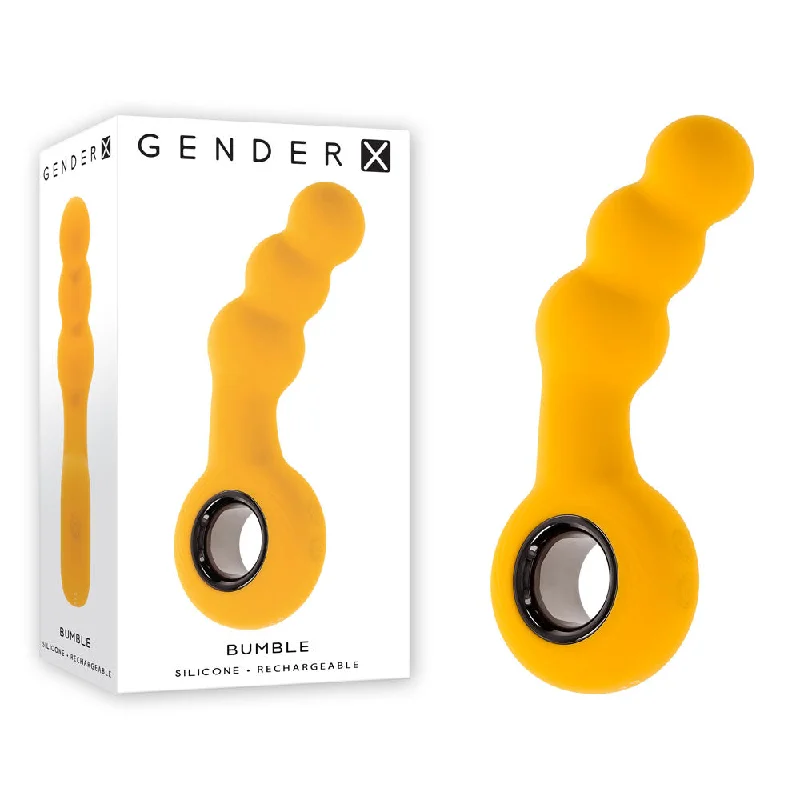 anal toys with quiet design-Gender X BUMBLE -  14.9 cm USB Rechargeable Butt Plug