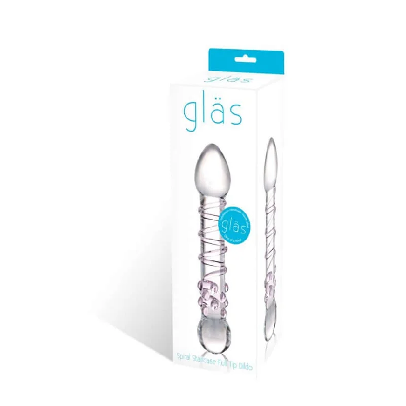 dildo weight tools-Unleash Your Erotic Creativity with the Glas Spiral Staircase Full Tip Dildo