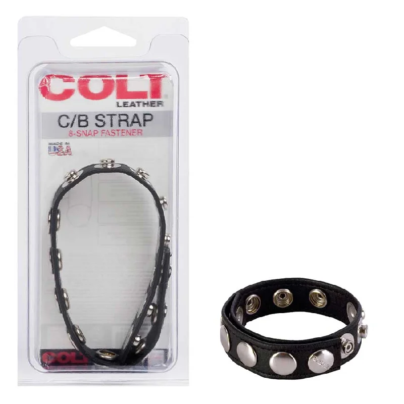 cock ring expert tips guide-COLT Adjustable Leather Cock Ring | 8 Snap Fastener Strap