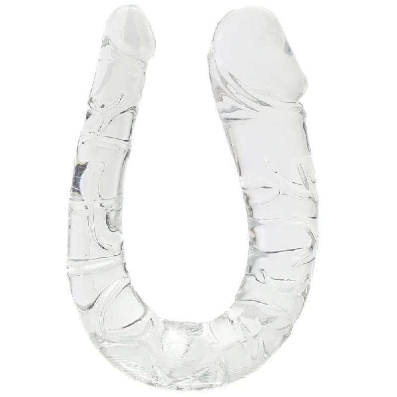 dildo trendy tutorials-King Cock 17.5 Inch Double Trouble Dildo in Clear