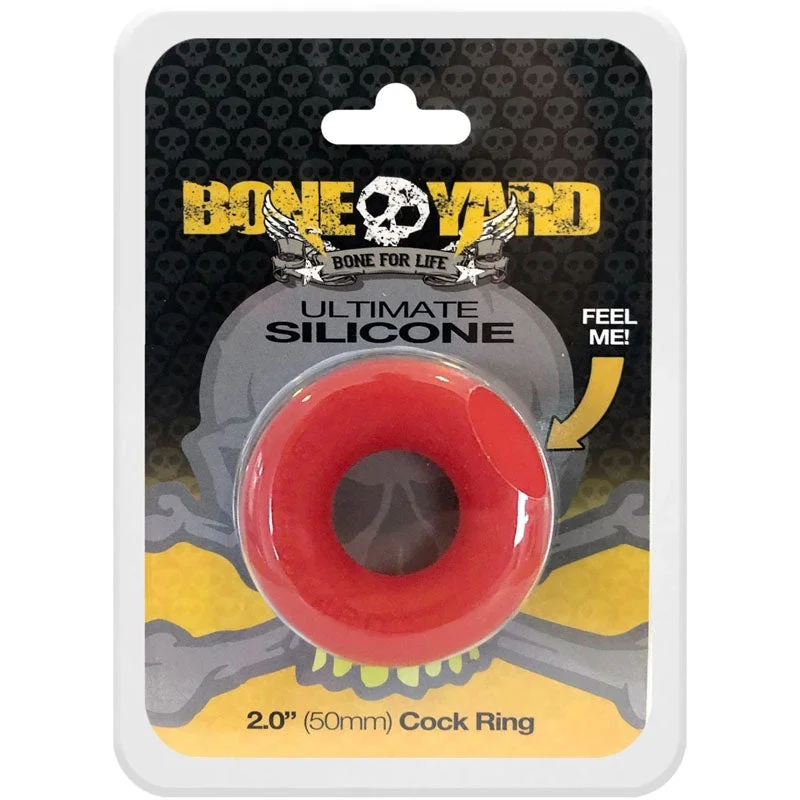 cock ring budget reviews guide-Boneyard Ultimate Silicone Cock Ring Red