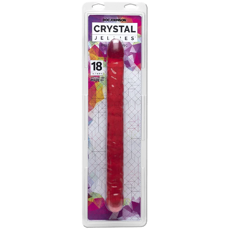 dildo customization reviews-CRYSTAL JELLIES - 18 INCH DOUBLE DO PINK