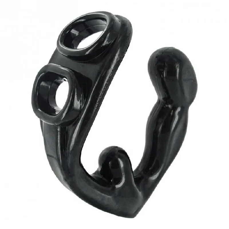 cock ring expert hacks guide-Rogue Erection Enhancer Cock & Ball Sling Anal Plug by Master Series