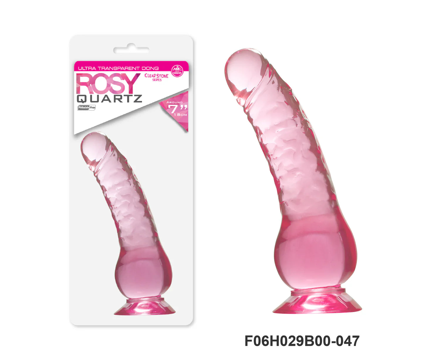 dildo safety feedback-Quartz 7" Dildo Pink