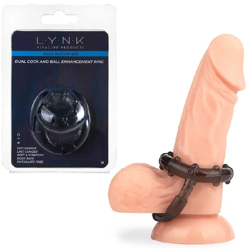 cock ring power reviews guide-Dual Cock and Ball Enhancement Ring by Lynk Pleasure