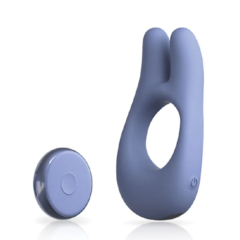 cock ring discreet benefits guide-JimmyJane Deimos Rechargeable Blue Silicone Dual Vibe Cock Ring