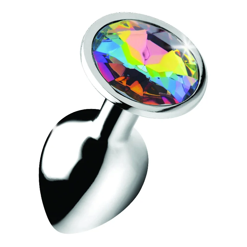 anal toys with durable build-Rainbow Prism Gem Anal Plug - Small