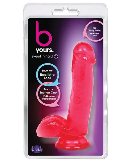 dildo vibration testimonials-Blush B Yours Sweet 'n Hard 1 W/ Suction Cup