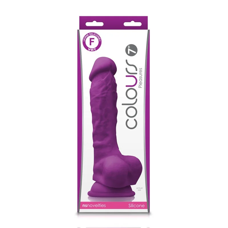 dildo artisan feedback-Pleasures 7" Dildo In Purple- Colours