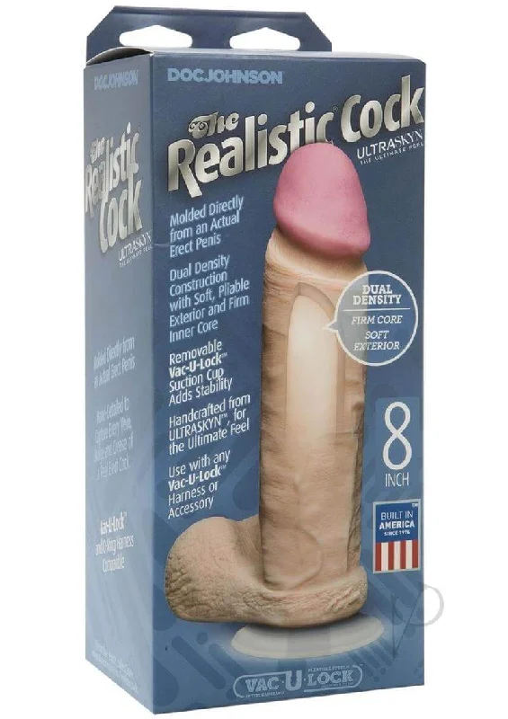 dildo texture benefits-The Realistic Cock Ultraskyn Dildo 8 inches - Vanilla