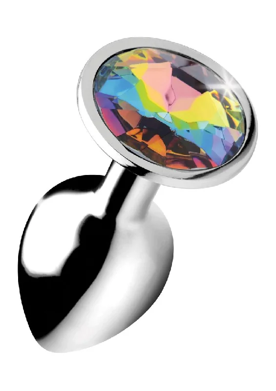 anal toys for shower use-Booty Sparks Rainbow Prism Gem Anal Plug