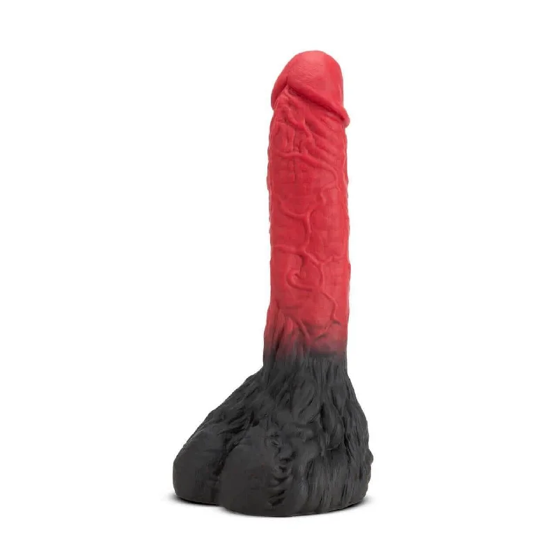 dildo expert resources-The Realm Lycan Lock On Werewolf Dildo - Red/Black