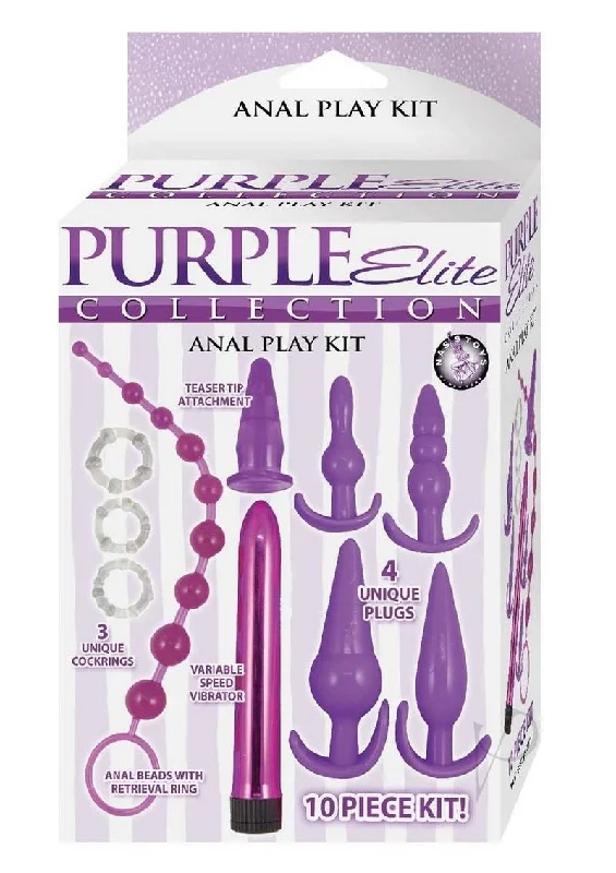 anal toys for private moments-Purple Elite Coll Anal Play Kit