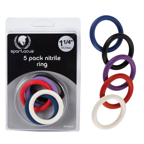 cock ring cleaning tips reviews-Rainbow Nitrile C Ring 5 Pack - 1.25 in