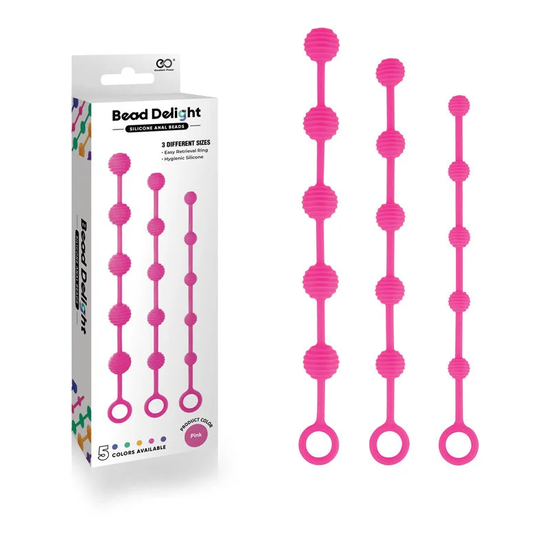 anal toys with premium packaging--  Anal Beads - Set of 3 Sizes