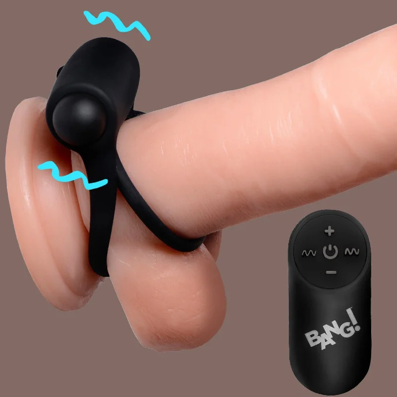 cock ring for pleasure guide reviews-Bang! Cock Ring with Vibrating Bullet and Remote Control