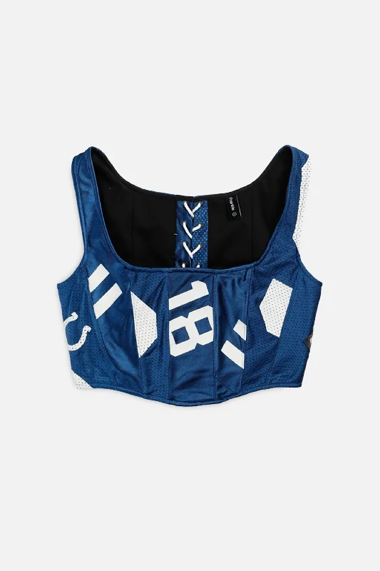 Corset with lace straps-Rework Indianapolis Colts NFL Corset - S